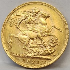 AUSTRALIA 1921 . ONE 1 SOVEREIGN . PERTH . GOLD